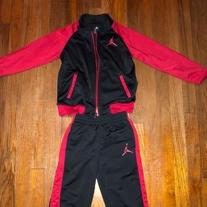 2pc Red & Black Jordan Set
